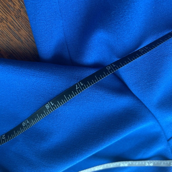 Tahari Arthur S Levine Elegant Cobalt Blue Office Workwear Career Dress Sz 12 - Picture 4 of 11